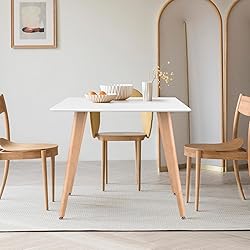 FurnitureR Minimalist Rectangle Dining Table with