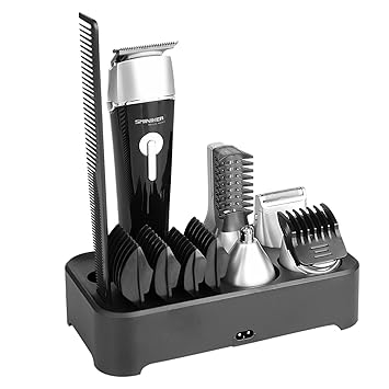 sminiker 5 in 1 haarschneide set gesicht korper haar herren grooming kit haarschneider bartschneider dual rasierer haarschneidemaschine