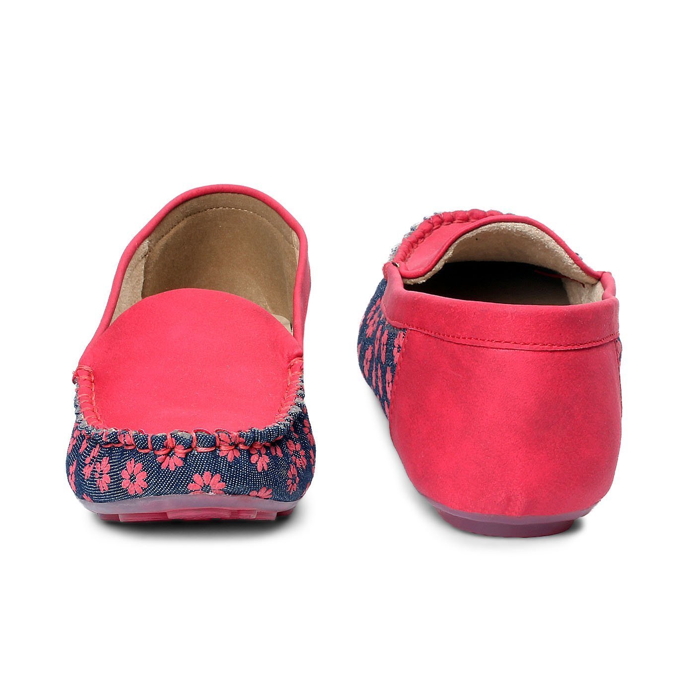 meriggiare women red synthetic loafers