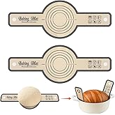 Silicone Bread Sling for Dutch Oven Baking, 2 PCS Easy Clean and Reusable Sourdough Silicone Baking Mat with Long Handles, Non Stick, Easy to Transfer Sourdough Bread, Grey