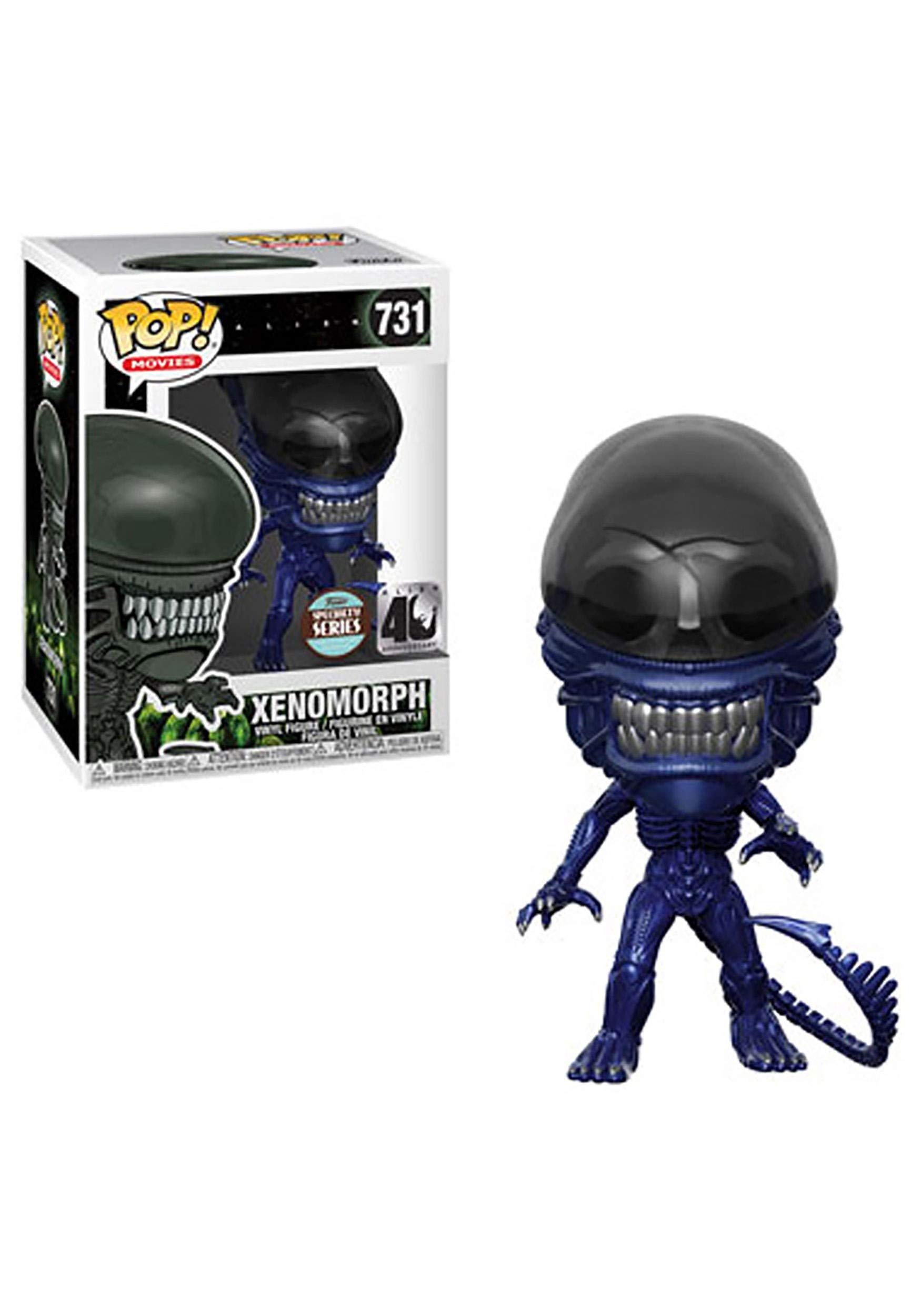 Funko Vinyl POP! MOVIES SPECIALTY SERIES: Alien 40th - Xenomorph (Blue Metallic)