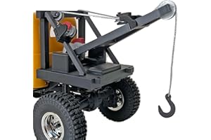 RCRABBIT Wrecker Upgrade Parts for FMS FCX24 Power Wagon RC Crawler Truck Bed（NO Truck Included）- Black