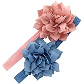 My Lello Petal Flower Headbands Baby - Girls - Toddler Stretchy Elastic Pair