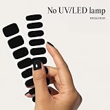 MYLEE Witching Hour Gel Nail Wraps 20 Pre-Cured Stickers Black view 4