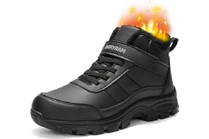 ANGRYRAM Winter Work Shoes for Women Non Slip Warm Insulated Steel Toe Snow Shoes Comfortable Safety Toe Sneakers for Women Industry Construction Outdoor Winter Shoe