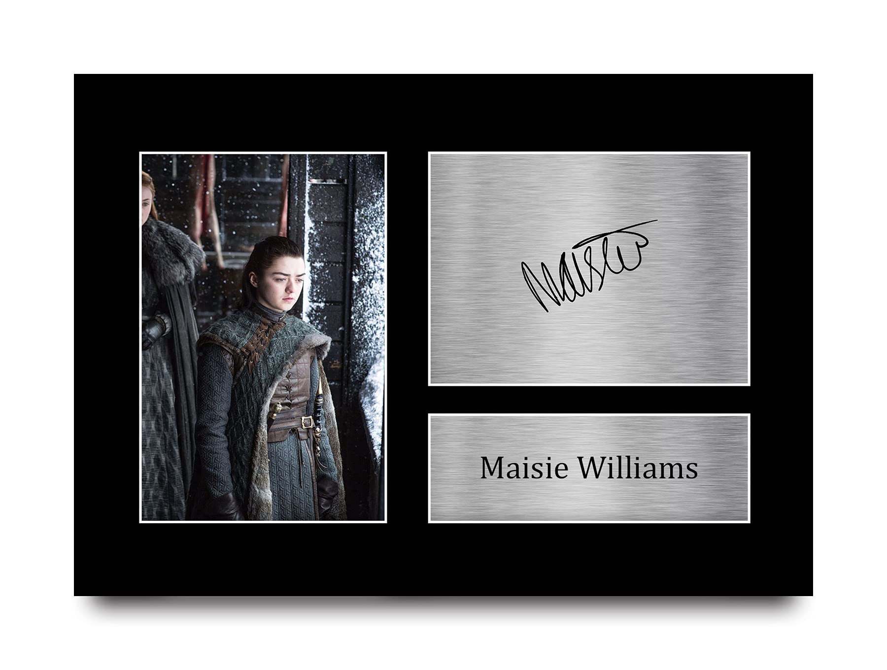 HWC Trading Maisie Williams A4 Printed Autograph Arya Stark Game of Thrones Print Photo Picture Display
