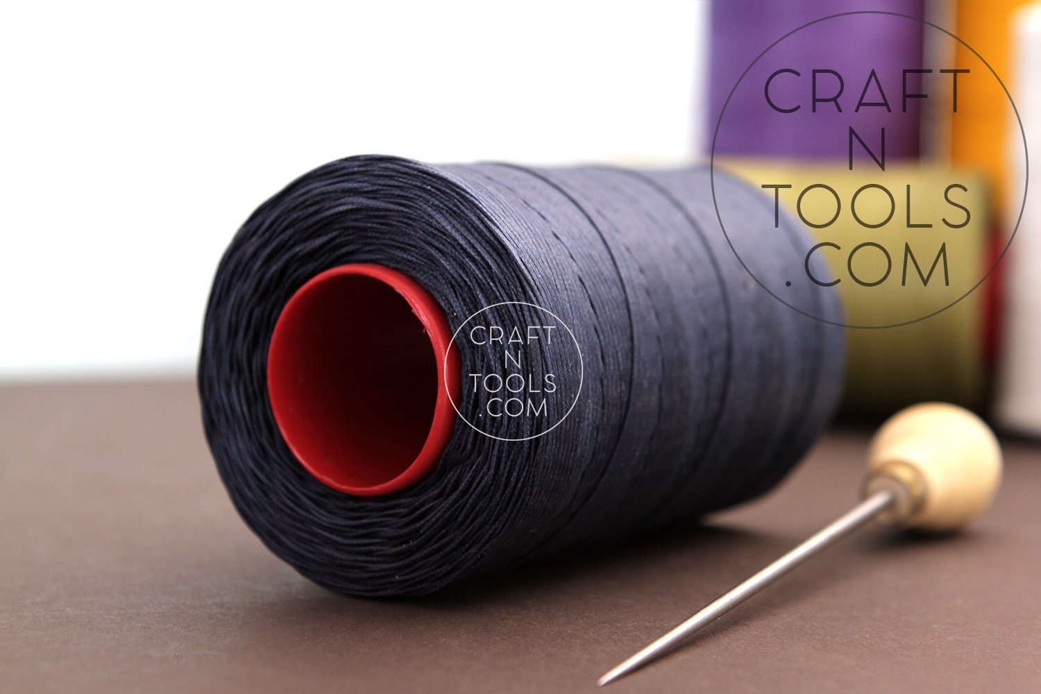 Julius Koch Leather Hand Sewing 0.6mm SPOOL 1000m RITZA 25 Tiger Waxed