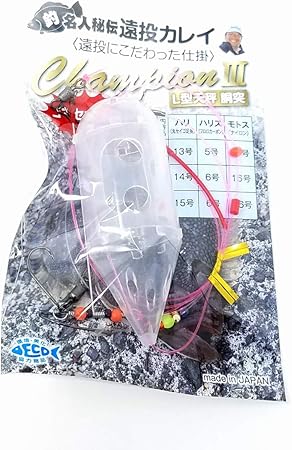 Amazon Ing Co 名人秘伝 投げ釣り Champion3 遠投カレイ コマセカゴ付 L型天秤 胴突き 菅原 隆 日本製 Ing Co 完成仕掛け