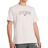 Reebok Mens Kickoff Crewneck T-Shirt, Standard Fit, Lightweight Cotton-Poly Fabric