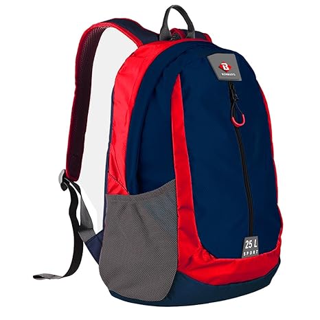 Bonmaro Sport 25L Navy & Red Casual Backpack