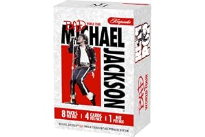 Michael Jackson Bad World Tour Keepsake Premiere Blaster Box Trading Cards | 8 Packs, Authentic Worn Glove Relics, 300+ Card