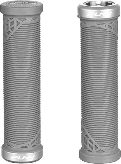 Funn Hilt JR Mountain Bike Grips 19mm Inner Diameter Gray Lock On