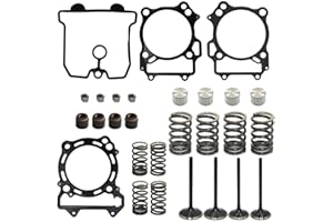 HWKWAZ Intake Exhaust Valves Lifters Buckets Seals Gaskets Springs Compatible with Suzuki DRZ400 DRZ400E DRZ400S DRZ400SM 2000-2021