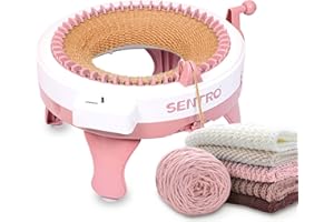 SENTRO 48 Needles Knitting Machine with Row Counter, Automatic Circular Crochet Knitting Machine for Adults/Beginners