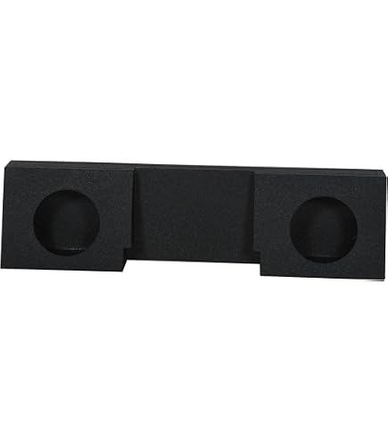 QPower QBomb 12 Inch Sealed Subwoofer Box – Slim Truck Enclosures, Pair, Shallow Mount