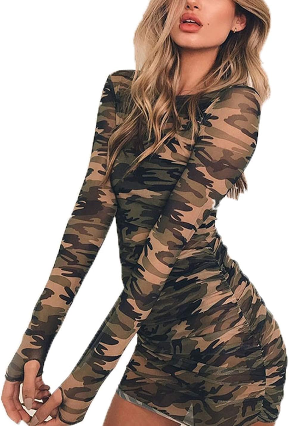 casual camouflage dresses