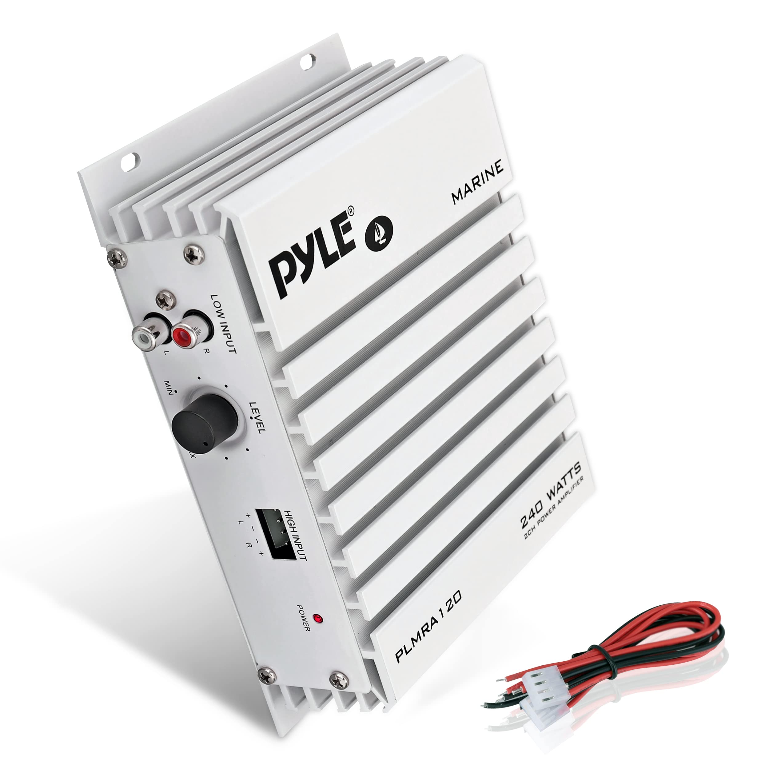 Pyle PLMRA120 2 Channel 240W Waterproof Marine Amplifier