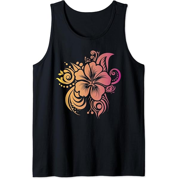 Amazon.com: Hawaiian Tribal Hibiscus Tank Top - Hawaiian Tribal