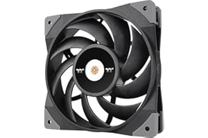 Thermaltake ToughFan 12 High Static Pressure 2000 PWM, Metal-Reinforced Motor Hub, Gen.2 Hydraulic Bearing 120mm Case/Radiato