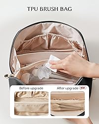 EACHY Travel Makeup Bag, Large Capacity Cosmetic