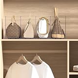 MOUYAT Adjustable Acrylic Closet Shelf Dividers 41.5x23.9cm view 7