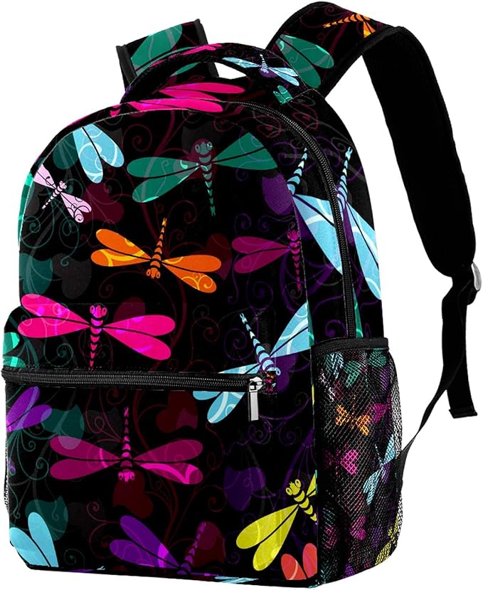 Dragonfly Animal School Backpack Book Bag Travel Daypack for Men Women Amazon.co.uk Clothing