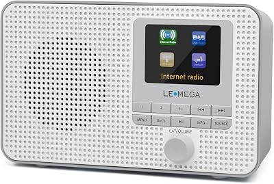 LEMEGA IR1 Internet Radio DAB Portable Bluetooth 60 Presets Grey
