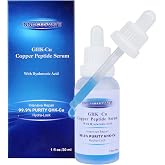 INNOCOSVATE GHK-Cu Peptide Serum for Face with Copper Peptides &amp; Hyaluronic Acid - Anti-Aging &amp; Intense Hydration Formula, Repairs &amp; Plumps Skin (1 oz)