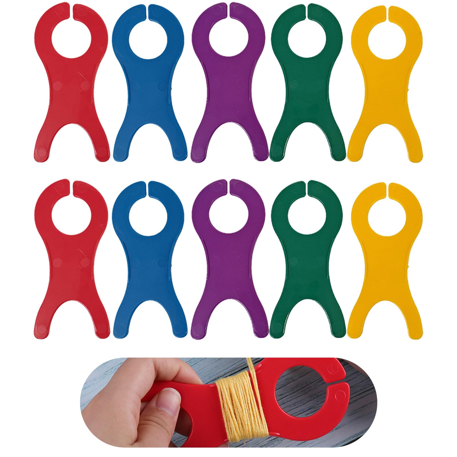 Beatyarmy 10 Pcs Yarn Bobbins Spool Large Weave Winder Tool Weave Bobbin Organizer Thread Winder for Sewing Crochet Cross Stitch