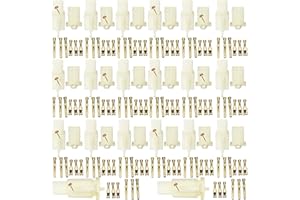 Lsgoodcare 20Ses 2.8MM 3Pin Way Automotive Electrical Wire Connector Male Female Cable Terminal Plug Kits for Motorcycle Bike Car