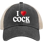 I Love Cocktails Hat Trucker Hat Men Funny Mesh Hats for Summer