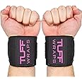 TuffWraps 16" Wrist Wraps: No Thumb Loops, Quality Gym Wrist Wraps for Weightlifting, Bench Press, Powerlifting, and Cross-Training—Try The Belt Loop Tightening System