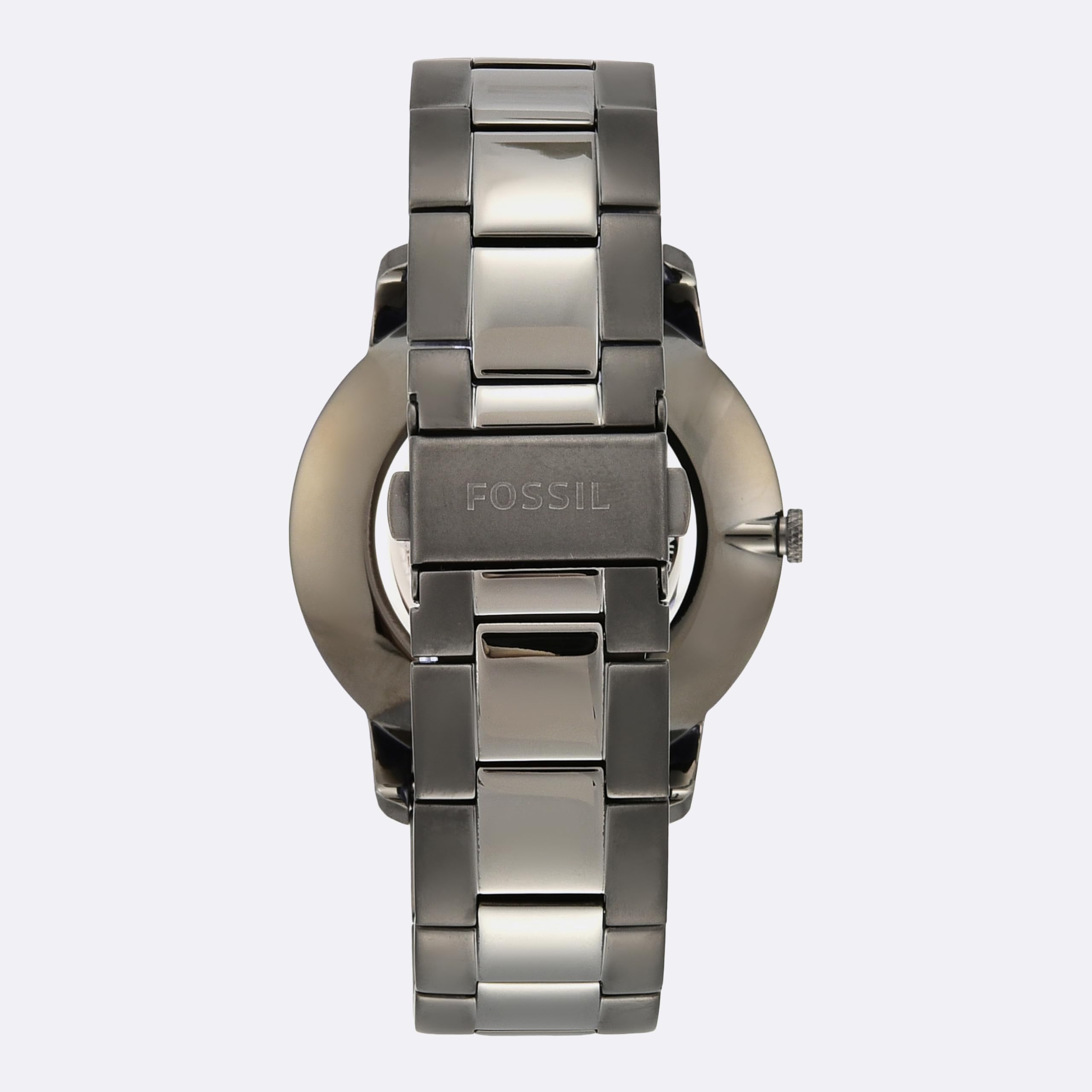 Fossil Men's Minimalist Quartz Stainless Steel and Leather Three-Hand Watch