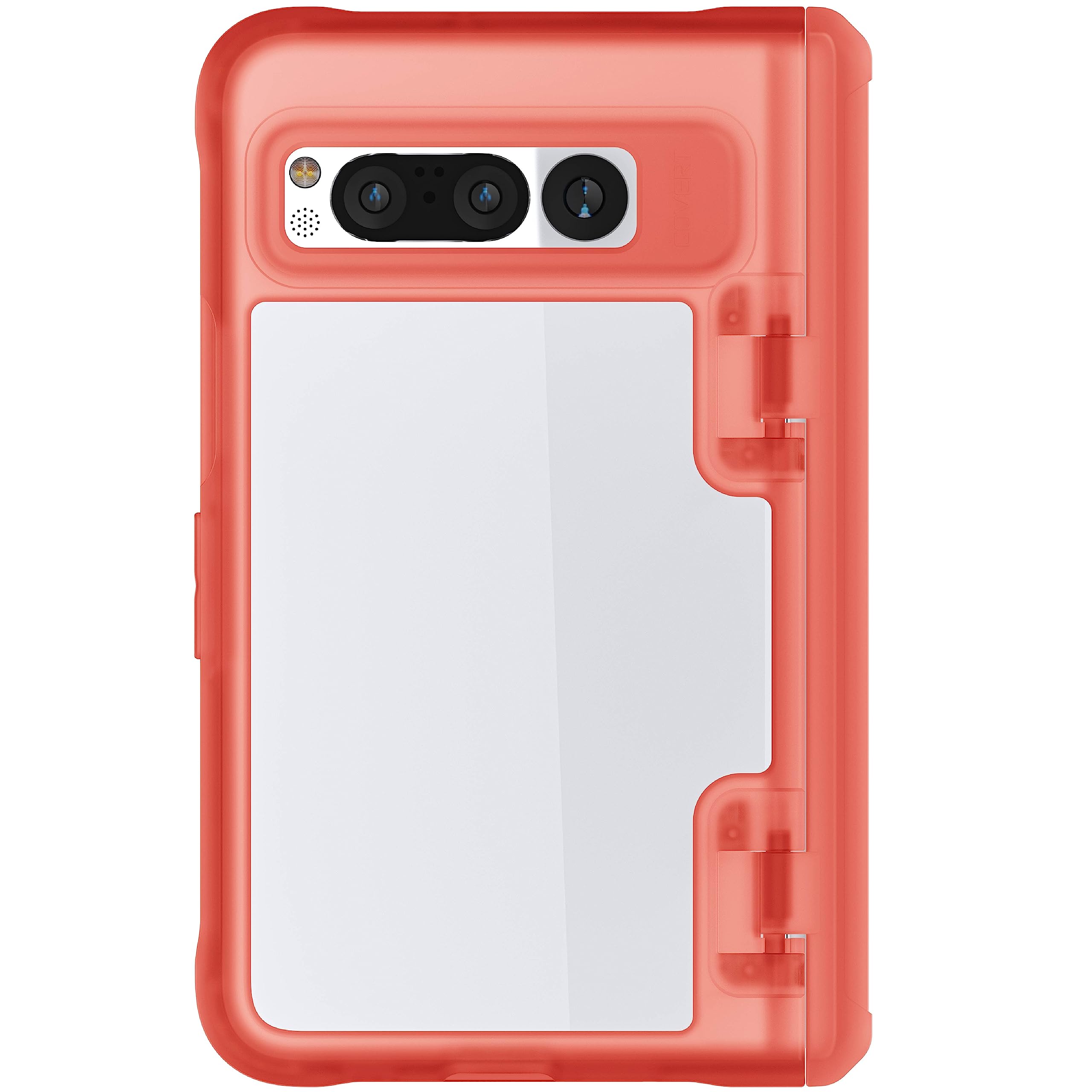 Ghostek COVERT Pink Google Pixel Fold Case for Women Girls Full Hinge Protection Crystal Clear Back Durable Premium Protective Shockproof Phone Covers Designed for 2023 Google Pixel Fold (7.6") (Pink)