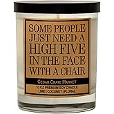 Cedar Crate Market - Coworker Gifts for Women - Cool Birthday Gifts for Women Friendship, Best Friend, Sister, Funny Scented Candle for Her, Him, Boss, Work Bestie - 100% Soy Wax, Handmade in USA