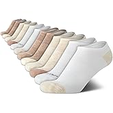 Calvin Klein Womens No Show Socks - 12 Pack Flat Knit Cushioned Athletic Low Cut Socks for Women for Sports and Running