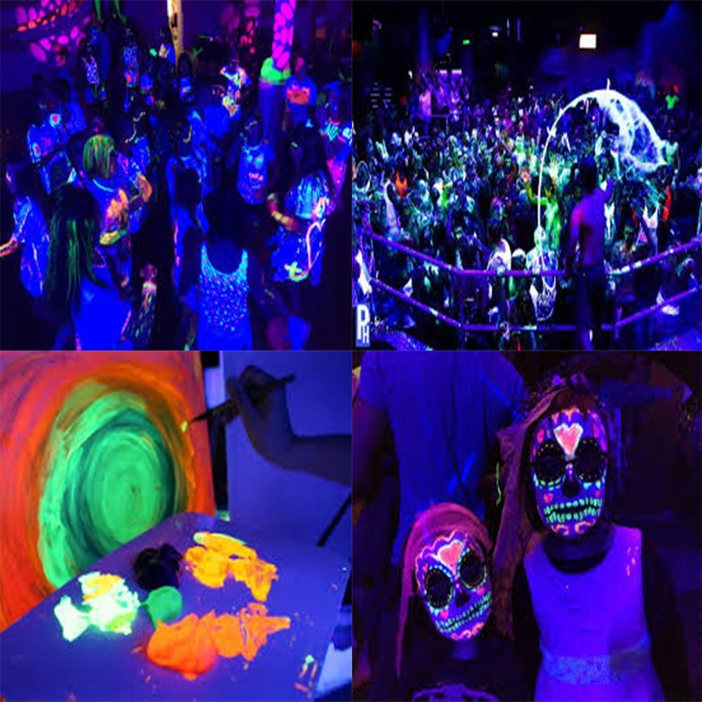 Wasserdichter UV Schwarzlicht LED Streifen 5 Meter mit 300 Stück 3528 UV-SMD, 12V Netzteil und IP65 Zertifizierung. Lichterkette / Lichtstreifen [Energieklasse A+]