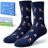 afunnykaggles Gifts For Golfer,Golf Socks and Golf Gifts Card for Men,Birthday Valentines Day For Golfer