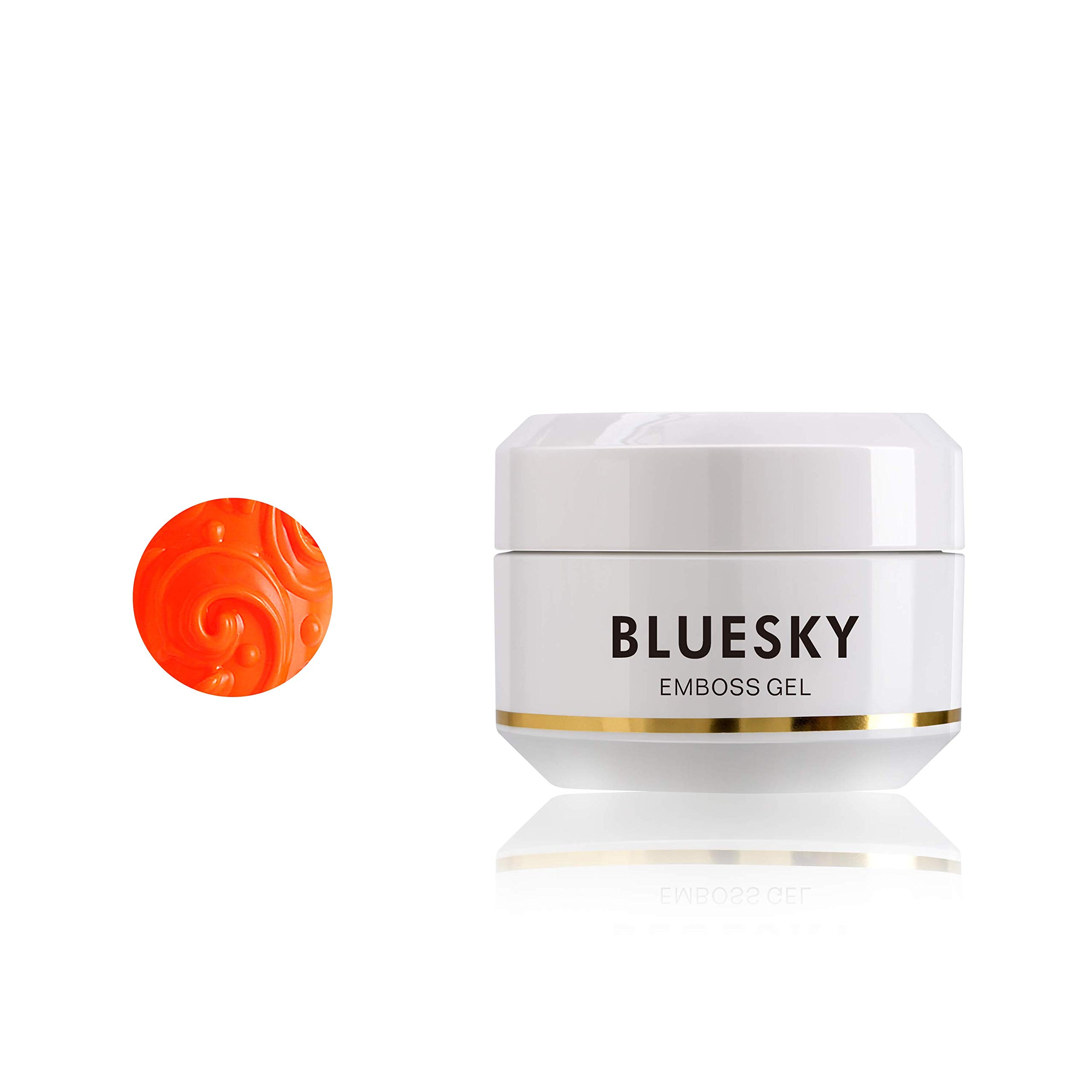 Bluesky UV Gel Emboss Carving Gel for Nail Art, Orange, 04, 8 ml (Requires Curing Under UV/LED Lamp)