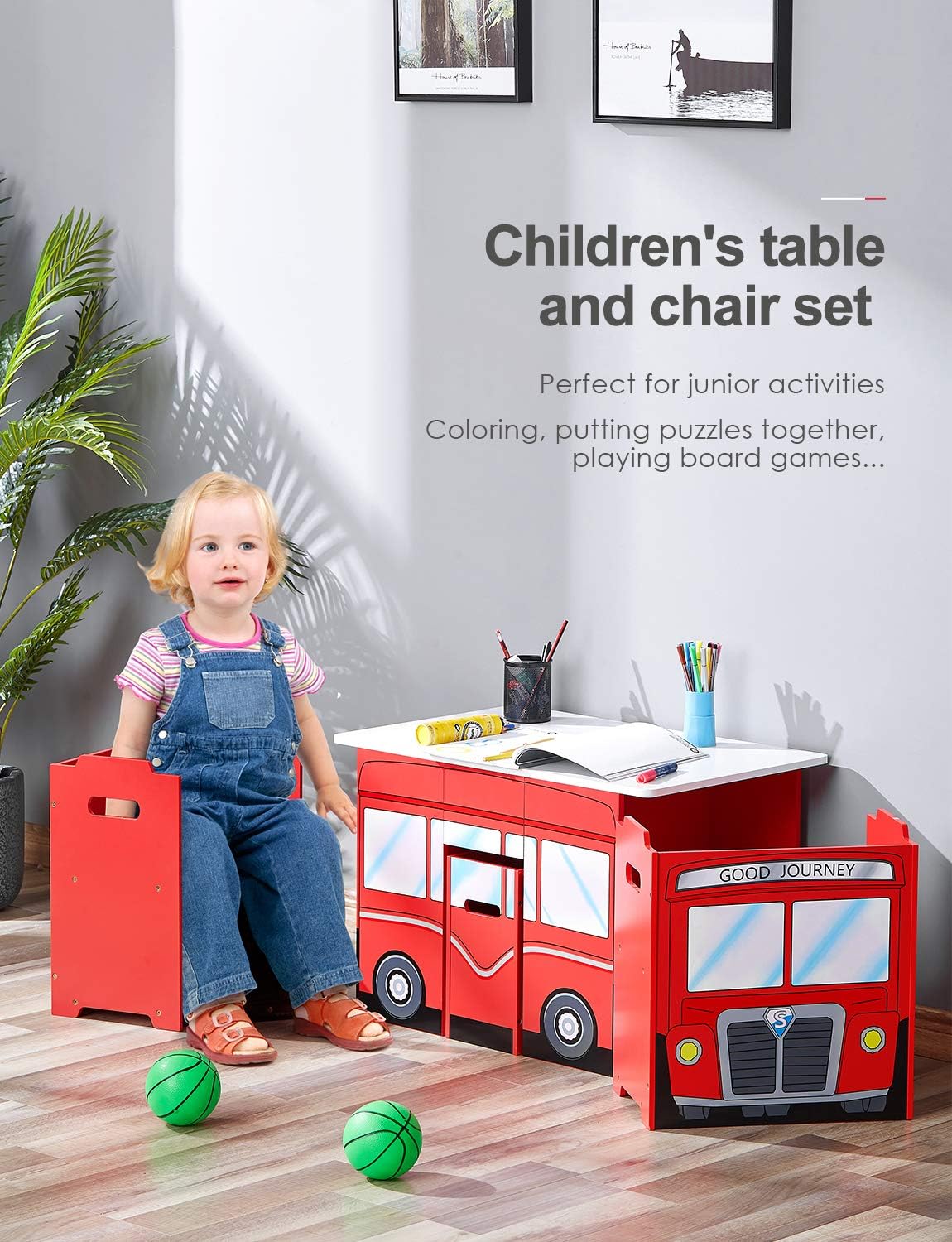kids car activity table