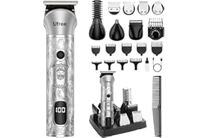 Ufree Beard Trimmer for Men, 7 in 1 Electric Shavers Razor, Cordless Hair Trimmer, Men's Grooming Kit for Body Hair, Nose, Face & Mustache, Birthday Gifts for Men, Husband Father