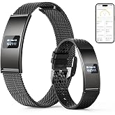 Smart Bracelet, Subscription-Free 24/7 Health Tracking, Heart Rate, SpO2, HRV &amp; Sleep Tracker with IPX8 Waterproof, Wearable Activity &amp; Fitness Tracker, 7-Day Battery, 2 Bands