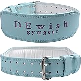 Leather Weightlifting Belt, 10 Adjustable Holes, 4”Width, Double Prong Power Belt for Gym Bodybuilding, weightlifting, powerlifting, squats and deadlifts