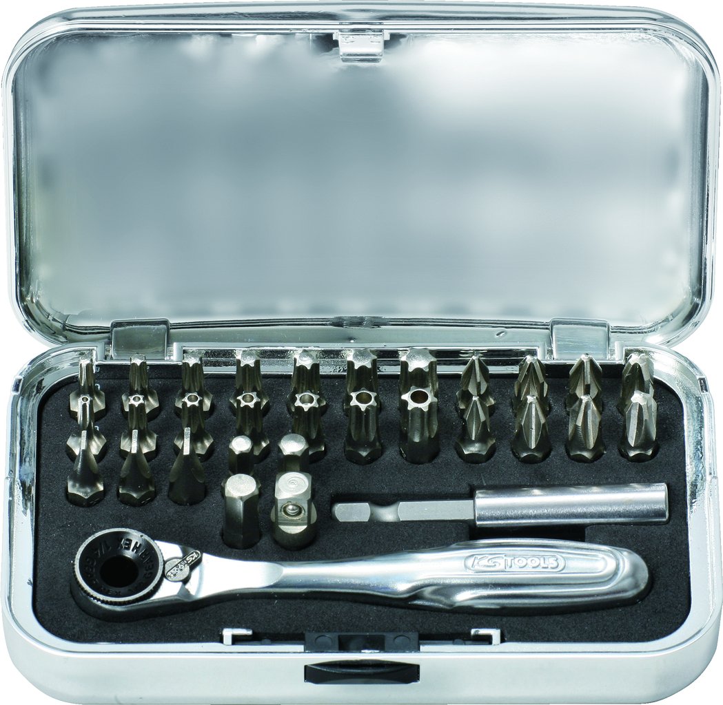 KS Tools 918.4600 Chrome+ Bit Set (31 Pieces)