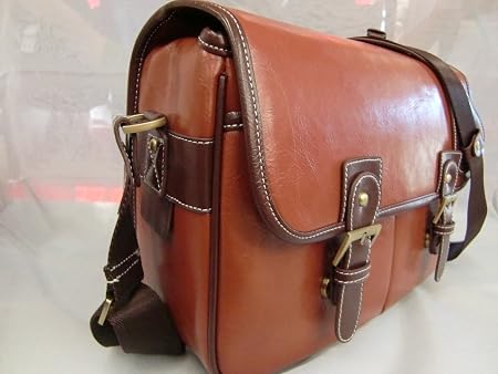 Amazon レトロな 一眼レフカメラバッグ 大号116 ショルダーバック Pu革材質カメラバッグ 女子カメラバッグ キャメル カメラ バック ケース 通販