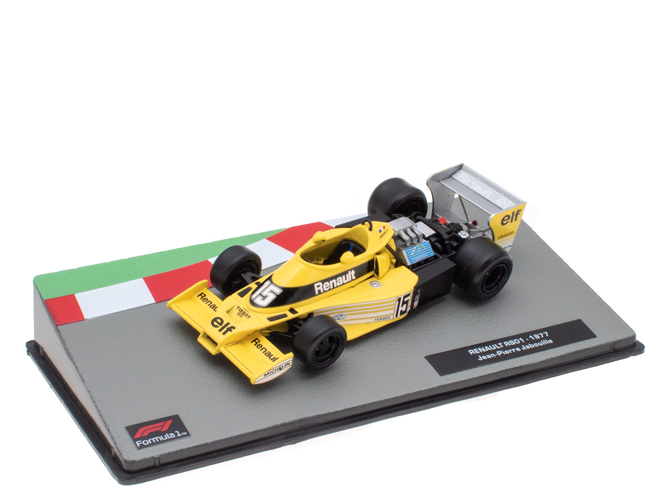 OPO 10 - Miniature car Formula 1 1/43 compatible with RENAULT RS 01 - Jean Piere Jabouille - 1977 - F1 FD081
