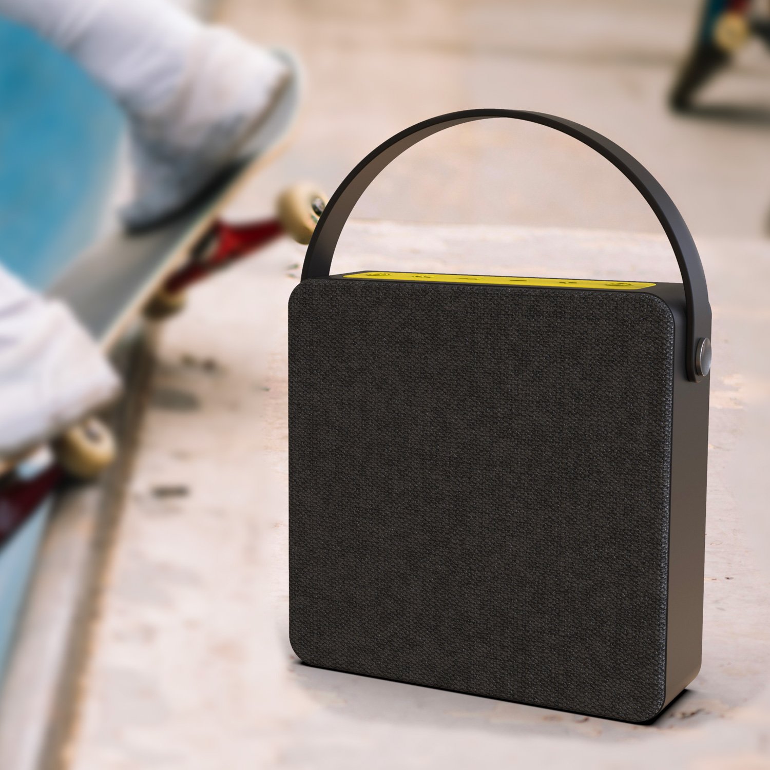 PUNKBOX Portable Wireless Bluetooth Speaker, Loud & Powerful Dual HD Speakers W/ Enhanced Bass, AUX Input, Rechargeable Hands Free Speakerphone W/ Noise Cancellation Mic for iPhone/Android [black]