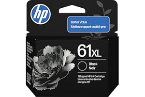 HP 惠普 61XL 黑色高产墨水 | 适用于 DeskJet 1000、1010、1050、1510、2050、2510、2540、3000、3050、3510;Envy 4500、5530;OfficeJet 2 620、4 630 | C0PA