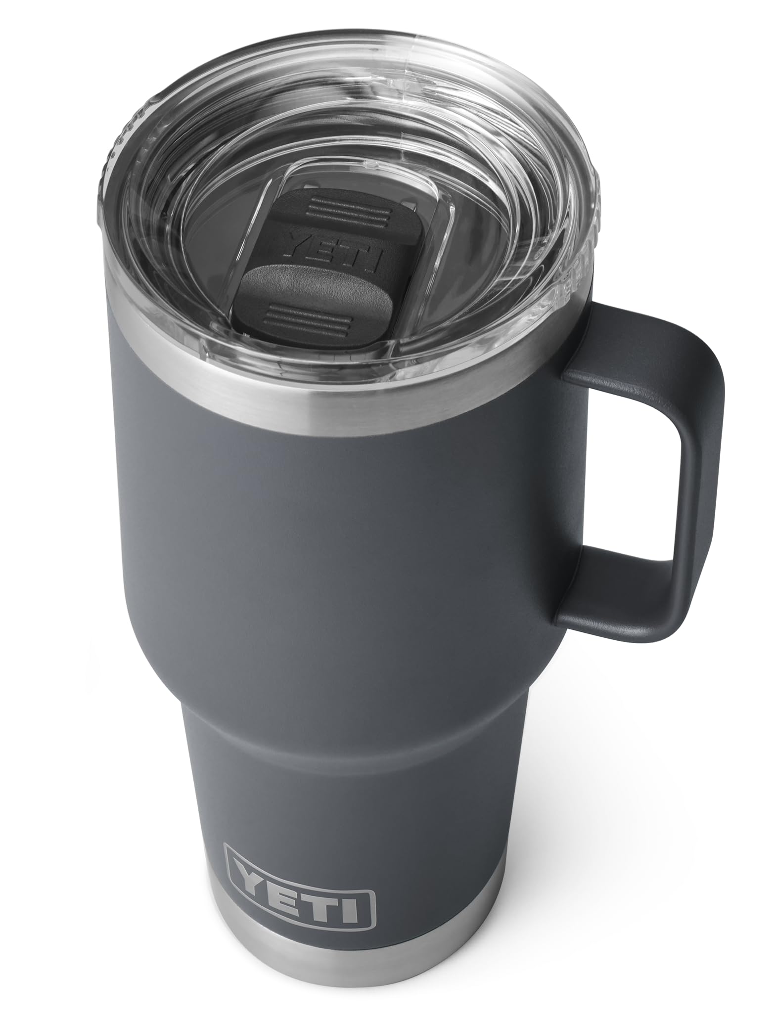 YETI Rambler Travel Mug, Stainless Steel Vacuum Insulated Mug with Stronghold Lid, Charcoal, 30 oz (887 ml) — image 1