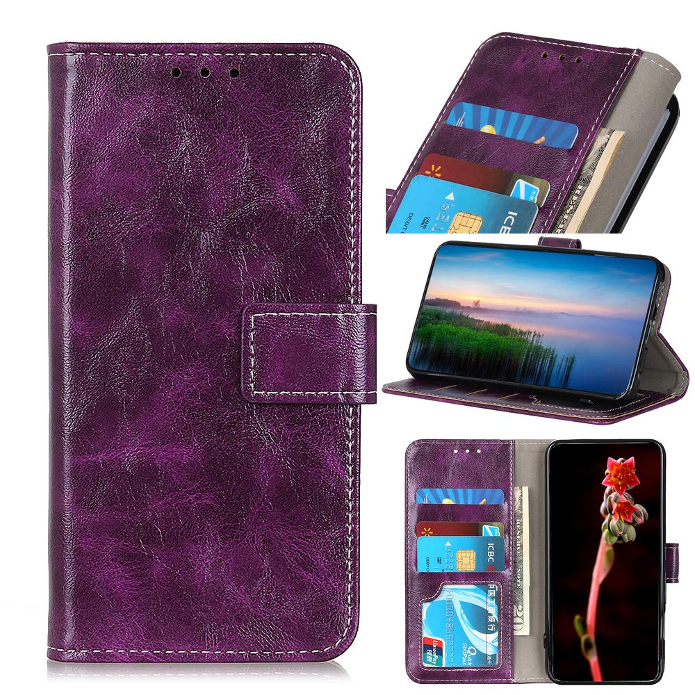Honor 90 Case, Sturdy Practical Honor 90 Phone Case, Magnetic Flip Wallet Case for Honor 90 Case, Purple